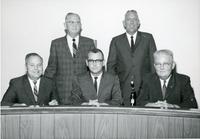 Durrence with four men (possibly school board members)